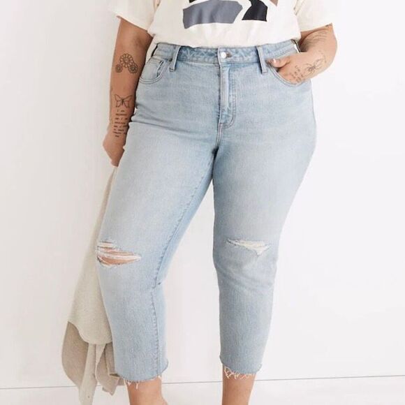 Madewell High Rise Slim Boyjean in Prentice Wash - Picture 1 of 12